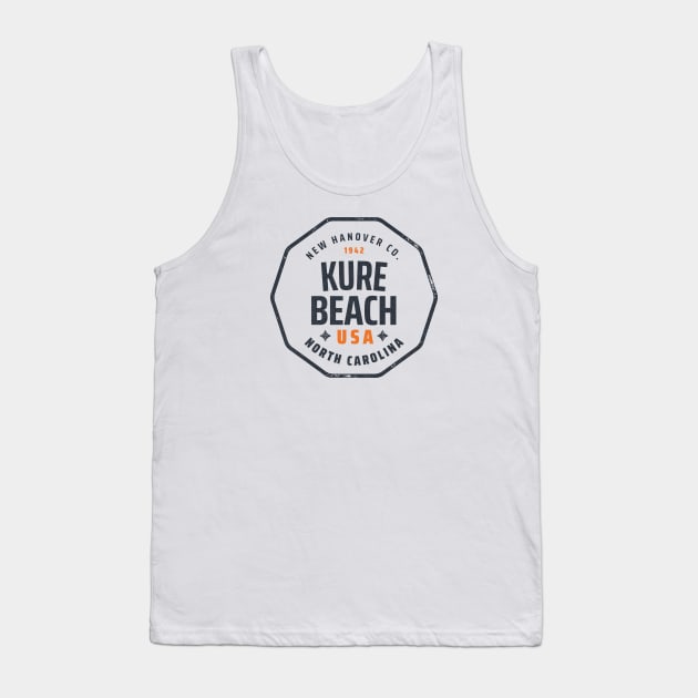 Kure Beach, NC Summertime Vacationing Memories Tank Top by Contentarama